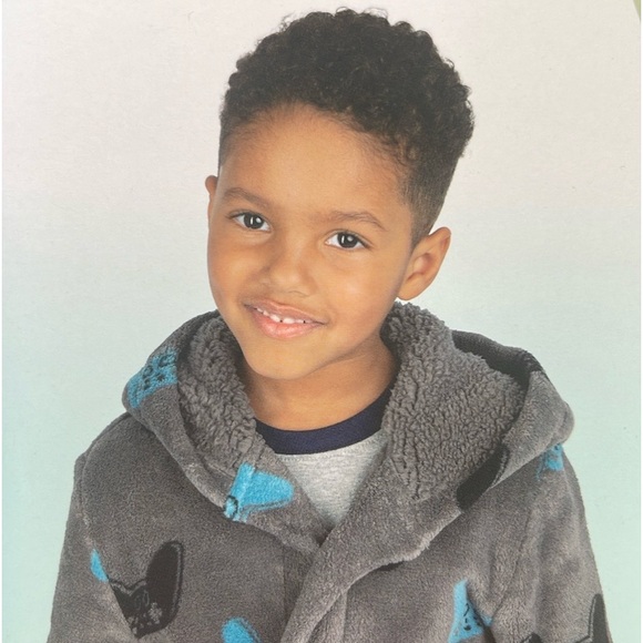 Med 7/8 Pekkle Plush Robe Boys - Picture 2 of 6